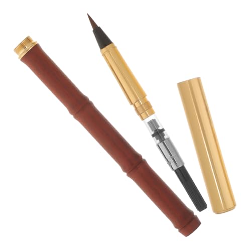 Homoyoyo Füllfederhalter Pinselstift mit Weicher Spitze Kalligrafie und Zeichenstift für Bürobedarf für Anfänger und Kreative Projekte Tragbar und Ergonomisch Gestaltet Homoyoyo Füllfederhalter Pinselstift mit Weicher Spitze Kalligrafie und Zeichenstift für Bürobedarf für Anfänger und Kreative Projekte Tragbar und Ergonomisch Gestaltet von Homoyoyo