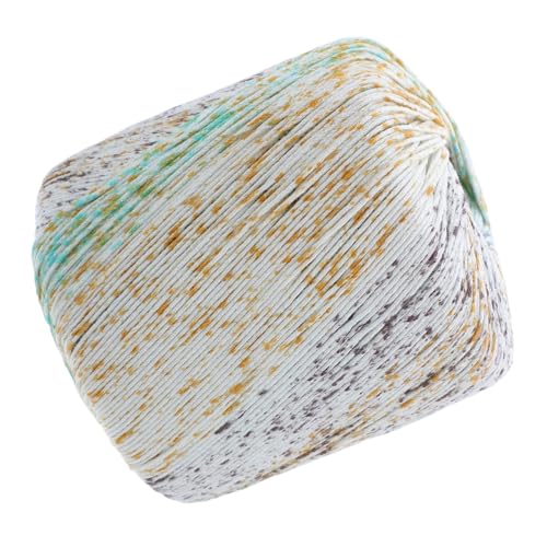 Homoyoyo Gefärbtes Baumwollgarn zum Häkeln und Stricken Feinfädiges DIY baumwollgarn für Anfänger Vielseitig für Schals Pullover und Taschen Handgefertigtes Farbverlaufendes Häkelgarn von Homoyoyo