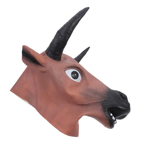 Homoyoyo Gelbe Kuhkopf Maske Vollgesichtsmaske Halloween Karneval Cosplay Kostüm Requisite für Party und Mottoparty Homoyoyo Gelbe Kuhkopf Maske Vollgesichtsmaske Halloween Karneval Cosplay Kostüm Requisite für Party und Mottoparty von Homoyoyo