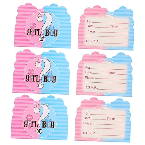 Homoyoyo Gender Reveal Einladungskarten - 32 Stück - Süße Karten Für Die Geschlechtsreveals Von Shower Feiern Witzige Designs Für Junge Oder Mädchen Perfekte Überraschung Für Werdende Homoyoyo Gender Reveal Einladungskarten - 32 Stück - Süße Karten Für Die Geschlechtsreveals Von Shower Feiern Witzige Designs Für Junge Oder Mädchen Perfekte Überraschung Für Werdende von Homoyoyo