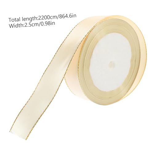 Homoyoyo Geschenkband Satinband mit Goldrand Polyester Geschenkschleife für Geschenkbox Hochzeit Party Dekoration DIY Basteln Elegantes Geschenkverpackungsband Homoyoyo Geschenkband Satinband mit Goldrand Polyester Geschenkschleife für Geschenkbox Hochzeit Party Dekoration DIY Basteln Elegantes Geschenkverpackungsband von Homoyoyo