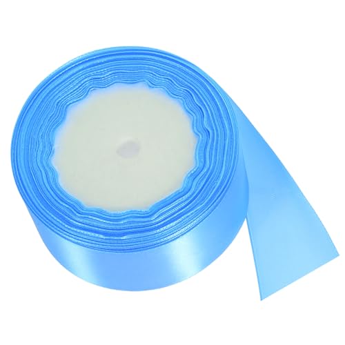 Homoyoyo Geschenkband in Blau Polyester Schleifenband zum Basteln und Verpacken Vielseitig für Hochzeit Party Dekoration und Geschenkverpackung Satinband für Kreative Dekoideen von Homoyoyo