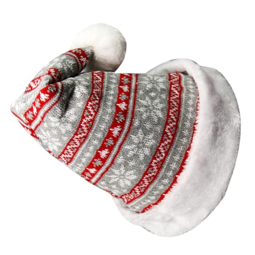 Homoyoyo Gestrickte Dicke Warme Weihnachtsmütze für Erwachsene mit Weichem Futter als und Fotorequisit für Festliche Xmas Partys Unisex Rot mit Schneeflockenmuster Homoyoyo Gestrickte Dicke Warme Weihnachtsmütze für Erwachsene mit Weichem Futter als und Fotorequisit für Festliche Xmas Partys Unisex Rot mit Schneeflockenmuster von Homoyoyo