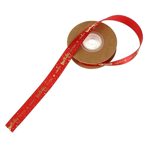 Homoyoyo Gilding Ribbon Rotes Geschenkband für Geburtstagsfeiern Hochzeiten Bastelprojekte Hochwertige Farbige Seidenbänder für Kreative Verpackungen und Dekorationen Homoyoyo Gilding Ribbon Rotes Geschenkband für Geburtstagsfeiern Hochzeiten Bastelprojekte Hochwertige Farbige Seidenbänder für Kreative Verpackungen und Dekorationen von Homoyoyo