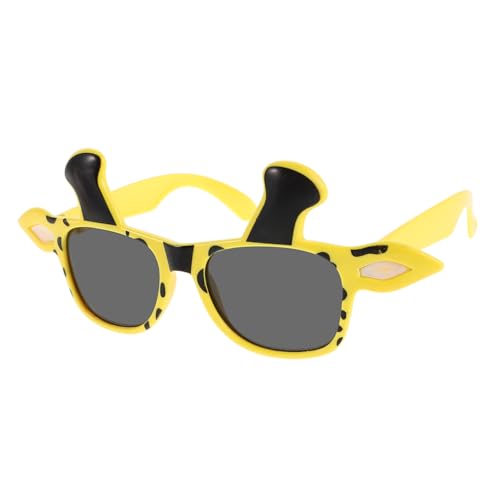 Homoyoyo Giraffen-Anziehbrille Glas kreative Geburtstagssonnenbrille Tier-Cosplay-Brille tierische Brillen lustig favorisieren Dschungel-Party-Sonnenbrille Plastik Yellow Homoyoyo Giraffen-Anziehbrille Glas kreative Geburtstagssonnenbrille Tier-Cosplay-Brille tierische Brillen lustig favorisieren Dschungel-Party-Sonnenbrille Plastik Yellow von Homoyoyo