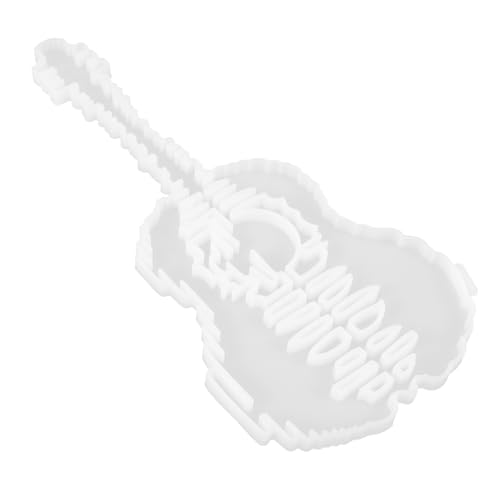 Homoyoyo Gitarre Silikonform für Epoxidharz DIY Gießform Flexibel Langlebig Gitarrenwanddekoration Bastelwerkzeug für Individuelle Wandanhänger von Homoyoyo