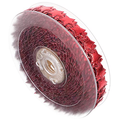 Homoyoyo Glänzendes Geschenkband mit Fünfzackigen Sternen Langlebiges DIY Deko Band für Geschenkkartonage Partydeko Haaraccessoires Rot Vielseitig Einsetzbar von Homoyoyo
