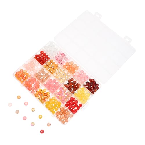 Homoyoyo Glasperlen Fächer Bunte Große Perlen für Schmuckherstellung DIY Armbänder Halsketten Ohrringe Bastelprojekte Zubehör von Homoyoyo