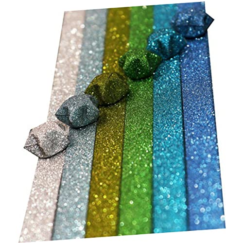 Homoyoyo Glitzer Faltpapier 15x15 Cm – 20er Set Mit Bunten Origami Streifen Für Kreatives Basteln Und Kunsthandwerk – Ideal Für Und DIY-Projekte von Homoyoyo