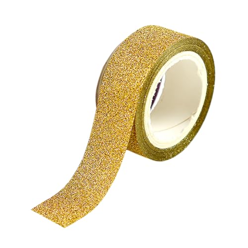 Homoyoyo Glitzer Washi Tape Gold Papier Masking Tape Klebeband für DIY Dekoratives Label Craft Selbstklebendes Leichtes Bastelband für Scrapbooking Planer Schule und Büro Homoyoyo Glitzer Washi Tape Gold Papier Masking Tape Klebeband für DIY Dekoratives Label Craft Selbstklebendes Leichtes Bastelband für Scrapbooking Planer Schule und Büro von Homoyoyo