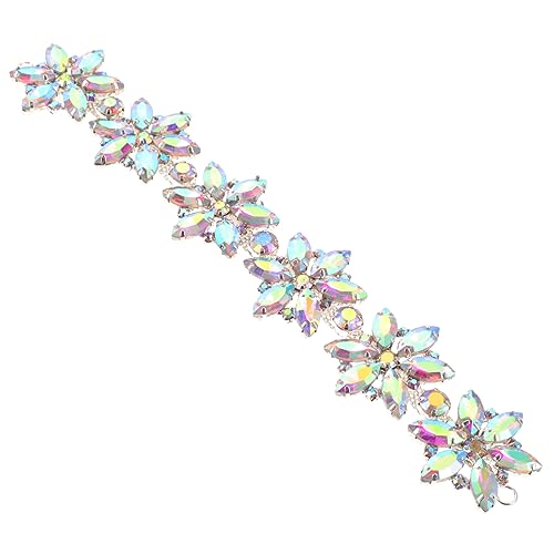 Homoyoyo Glitzernde Strassapplikation für Hochzeiten Diy Blütenaufnäher für Kleidung Gürtel Haaraccessoires und Mehr für Festliche Anlässe und Kreative Projekte von Homoyoyo