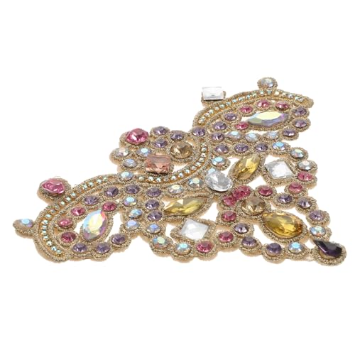 Homoyoyo Glitzerndes Strass Applikationspatch zum Aufbügeln für Kleidung Schuhe DIY Bastelprojekte Selbstklebender Schmuck zur Reparatur und Dekoration von Textilien Homoyoyo Glitzerndes Strass Applikationspatch zum Aufbügeln für Kleidung Schuhe DIY Bastelprojekte Selbstklebender Schmuck zur Reparatur und Dekoration von Textilien von Homoyoyo