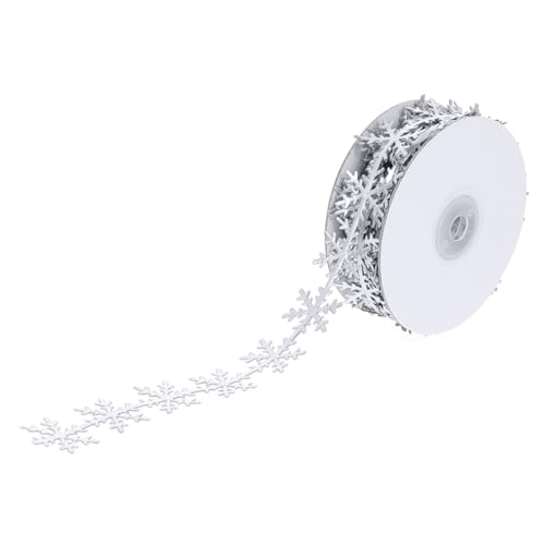 Homoyoyo Gold silber Schneeflockenband aus Hochwertigem Polyester Langlebiges Geschenkband für Geschenkverpackung und Weihnachtsdeko Leicht Zuschneidbar Vielseitiges Schleifenband für DIY Homoyoyo Gold silber Schneeflockenband aus Hochwertigem Polyester Langlebiges Geschenkband für Geschenkverpackung und Weihnachtsdeko Leicht Zuschneidbar Vielseitiges Schleifenband für DIY von Homoyoyo