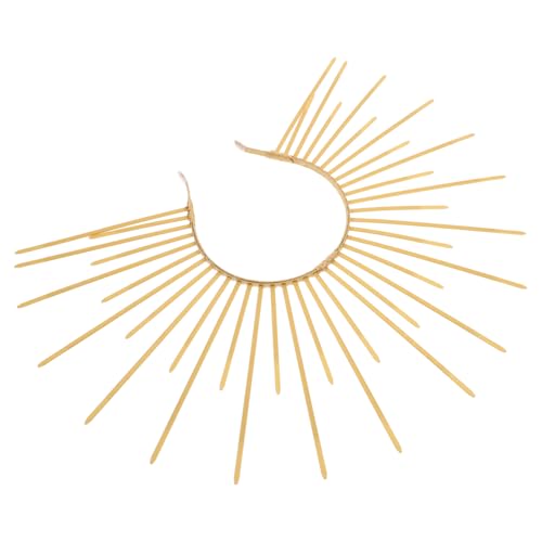 Homoyoyo Goldener Sonnenkranz Haarreif mit Spitzen Göttinnen Kopfschmuck für Halloween Karneval und Party Kreatives Accessoire für Frauen Einzigartiger Haarschmuck Homoyoyo Goldener Sonnenkranz Haarreif mit Spitzen Göttinnen Kopfschmuck für Halloween Karneval und Party Kreatives Accessoire für Frauen Einzigartiger Haarschmuck von Homoyoyo