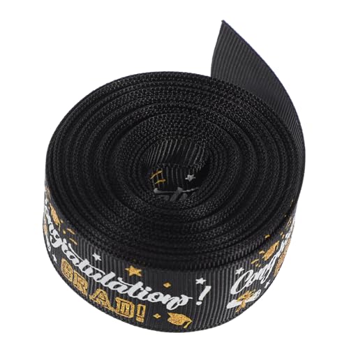 Homoyoyo Graduation Geschenkband Breit Satin Schleifenband für DIY Verpackung Party Dekoration Shower Abschlussfeier Bastelband von Homoyoyo