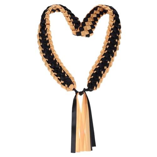 Homoyoyo Graduation Leis Halskette Polyester mit Handgewebtem Design Elastisch Weich und Langlebig für Abschlussfeiern an Hochschulen und Universitäten Lagiges Satinband als Wertvolles von Homoyoyo