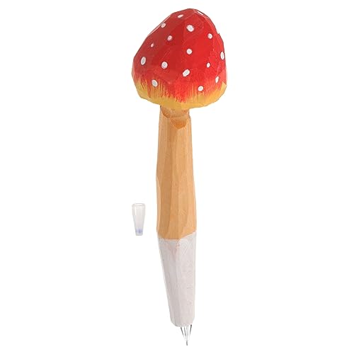 Homoyoyo Gravurstift aus Holz Studenten Stift schmale dekorative Stifte lustiger Stift Stifte zum Notieren Kugelschreiber schreiben Kugelschreiber aus Holz Pilz-Kugelschreiber Homoyoyo Gravurstift aus Holz Studenten Stift schmale dekorative Stifte lustiger Stift Stifte zum Notieren Kugelschreiber schreiben Kugelschreiber aus Holz Pilz-Kugelschreiber von Homoyoyo