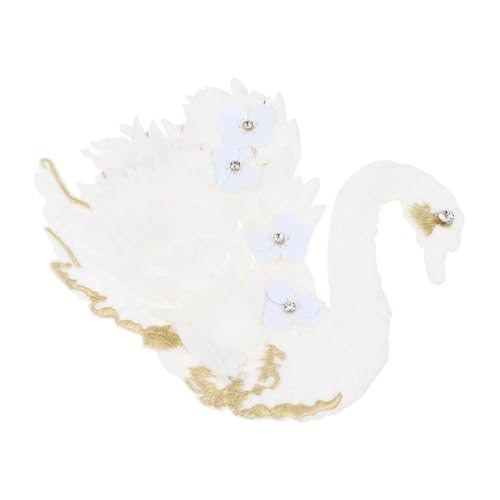 Homoyoyo Großer Gestickter Blumen Schwan Aufnäher zum Aufnähen Weiße Applikation für Kleidung Taschen DIY Handwerk Einfach Anzubringen Vielseitiger Dekorationspatch Homoyoyo Großer Gestickter Blumen Schwan Aufnäher zum Aufnähen Weiße Applikation für Kleidung Taschen DIY Handwerk Einfach Anzubringen Vielseitiger Dekorationspatch von Homoyoyo