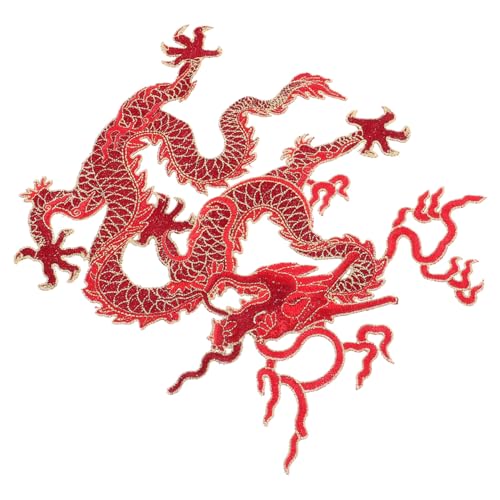 Homoyoyo Großer Roter Drachen Aufnäher Bestickt zum Aufbügeln und Aufnähen Kleidung Reparieren und Dekorieren DIY Patch für Jacken Shirts Hosen Taschen und Hüte Homoyoyo Großer Roter Drachen Aufnäher Bestickt zum Aufbügeln und Aufnähen Kleidung Reparieren und Dekorieren DIY Patch für Jacken Shirts Hosen Taschen und Hüte von Homoyoyo