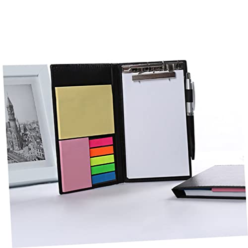 Homoyoyo Haftnotizen mit Selbstklebenden Abreißbaren Memo Pads und Farbigen Index Tabs PU Lederetui Vielseitig für Büro Schule und Zuhause Praktische Notizblöcke für Organisation und von Homoyoyo
