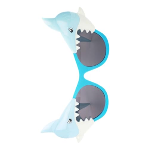 Homoyoyo Hai-Brille Strand Hai- Dekorationen schnapsgläser lustige Brille Glas Parodie Brille Hai Glasstütze Blue von Homoyoyo