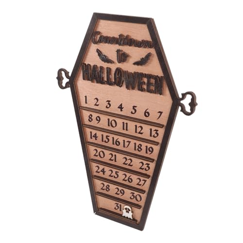 Homoyoyo Halloween Adventskalender Holz Dekoration Langlebig und Gothic Party Countdown Deko für Wand Regal und Tisch als und Halloween Deko für Zuhause und Büro Homoyoyo Halloween Adventskalender Holz Dekoration Langlebig und Gothic Party Countdown Deko für Wand Regal und Tisch als und Halloween Deko für Zuhause und Büro von Homoyoyo