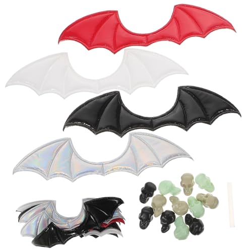 Homoyoyo Halloween DIY Fledermausflügel Bastelset Kreative Stoffflügel für Haar und Kleidungszubehör Leichtes Einzigartiges Design Teiliges für Partydekoration und Kostümgestaltung von Homoyoyo