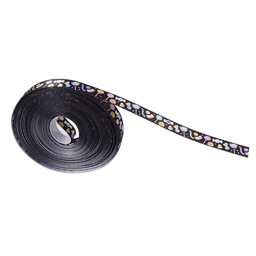 Homoyoyo Halloween Dekoband Polyester Geschenkband Schleifenband für DIY Basteln Blumenverpackung Partydeko Robust und Vielseitig Einsetzbar von Homoyoyo