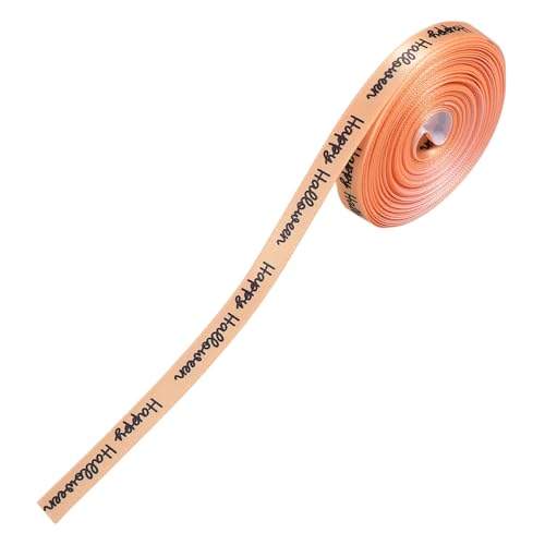Homoyoyo Halloween Geschenkband Satin Schleifenband für DIY Basteln Geschenkverpackung Party Dekoration Langlebiges Polyesterband in Gelb mit Schwarzer Homoyoyo Halloween Geschenkband Satin Schleifenband für DIY Basteln Geschenkverpackung Party Dekoration Langlebiges Polyesterband in Gelb mit Schwarzer von Homoyoyo