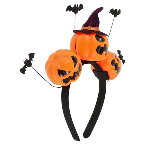 Homoyoyo Halloween Haarreif mit Kürbis und Fledermaus Halloween Haarschmuck für Damen Cosplay Stirnband für Party und Kostüm Vielseitiges Festtagsaccessoire und Karneval Homoyoyo Halloween Haarreif mit Kürbis und Fledermaus Halloween Haarschmuck für Damen Cosplay Stirnband für Party und Kostüm Vielseitiges Festtagsaccessoire und Karneval von Homoyoyo