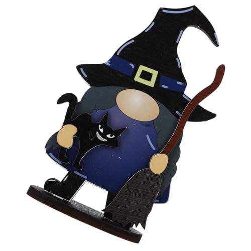 Homoyoyo Halloween Holz Tischdekoration Gnom Hexe Holzfigur mit Flachem Sockel für Stabile Halloween Deko Party Tischdeko Grusel Dekoration Kindergeburtstag Geschenkidee Homoyoyo Halloween Holz Tischdekoration Gnom Hexe Holzfigur mit Flachem Sockel für Stabile Halloween Deko Party Tischdeko Grusel Dekoration Kindergeburtstag Geschenkidee von Homoyoyo