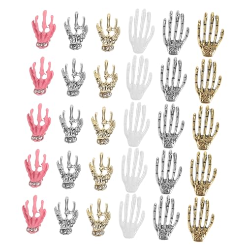 Homoyoyo Halloween Nail Charms Metall Schädel Hand DIY Nageldekorationen für Halloween Maniküre Vielseitig Einsetzbar Einzigartige Motive Perfektes Nail Art Zubehör für Gruselige Looks Homoyoyo Halloween Nail Charms Metall Schädel Hand DIY Nageldekorationen für Halloween Maniküre Vielseitig Einsetzbar Einzigartige Motive Perfektes Nail Art Zubehör für Gruselige Looks von Homoyoyo