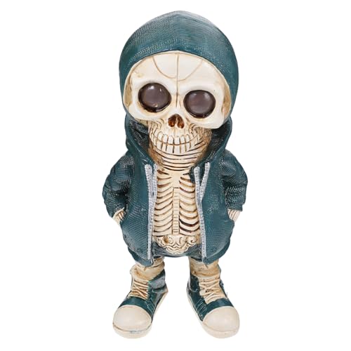 Homoyoyo Halloween Skelett Figurine Resin Dekoration für Tisch Auto Party Stehendes Cooles Skelett Ornament für Wohnzimmer Schlafzimmer Büro Moderne Minimalistische Desktop Figur Homoyoyo Halloween Skelett Figurine Resin Dekoration für Tisch Auto Party Stehendes Cooles Skelett Ornament für Wohnzimmer Schlafzimmer Büro Moderne Minimalistische Desktop Figur von Homoyoyo