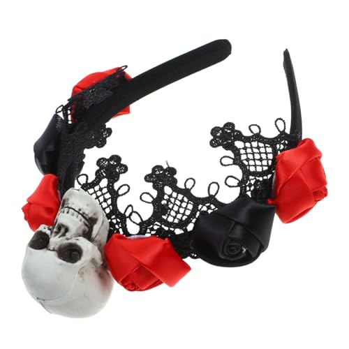 Homoyoyo Halloween Tag der Toten Haarreif Schädel Stirnband Kreatives Party Cosplay Accessoire für Damen und Kostümfest von Homoyoyo