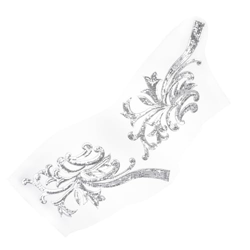 Homoyoyo Handgefertigte Pailletten Stickerei Blumen Aufnäher Silberne Bestickte Kleidung Applikationen DIY Stoffpatches für Cheongsam Abendkleider und Kostüme Homoyoyo Handgefertigte Pailletten Stickerei Blumen Aufnäher Silberne Bestickte Kleidung Applikationen DIY Stoffpatches für Cheongsam Abendkleider und Kostüme von Homoyoyo