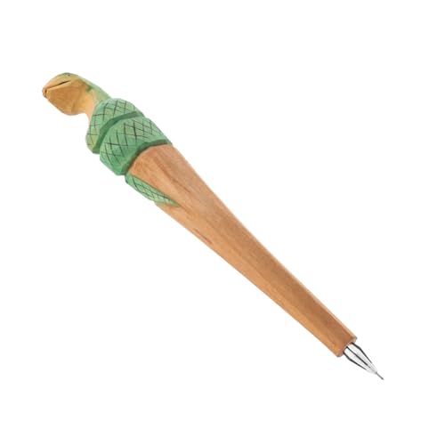 Homoyoyo Handgefertigter Holz Kugelschreiber Schlange Feine Spitze Ergonomisch Lustiger Cartoon Stift Für Erwachsene Büro Schreibwaren Geschenk von Homoyoyo