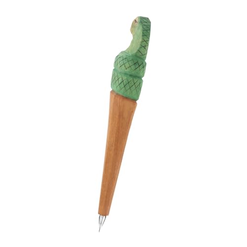 Homoyoyo Handgeschnitzter Tier Kugelschreiber aus Holz Snake Gelstift für Erwachsene Ergonomisch Glattes Schreiben Dekorativ und für Büro und Schule von Homoyoyo
