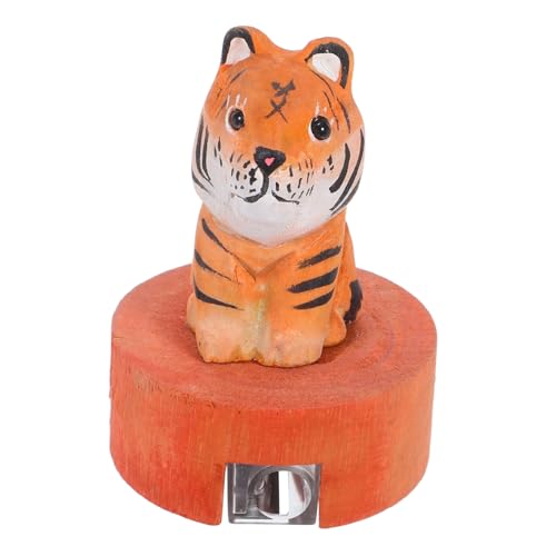 Homoyoyo Handlicher aus Holz Realistisches Tiger-design Manuell Tragbar für Schule Zuhause und Reisen Dekorativ und Langlebig für Schreibtisch und Lernspaß von Homoyoyo