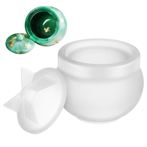 Homoyoyo Harzform Silikonform für Epoxidharz Vorratsglasform mit Vielseitige Silikonformen für DIY Bastelprojekte Einfach zu Reinigen und Sicher für Lebensmittellagerung von Homoyoyo