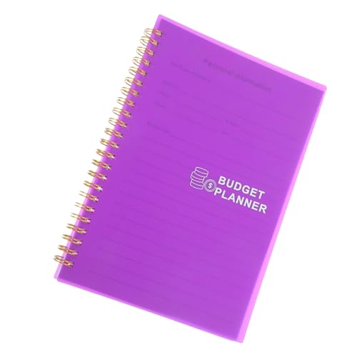 Homoyoyo Haushaltsbuch Verbrauchsnotizblock Notizblock Zur Budgetaufzeichnung Cash-umschlag-tracker Finanzplaner Buch Tagesbudget-notizbuch Finanzberater Budgetversorgung Papier Violett von Homoyoyo