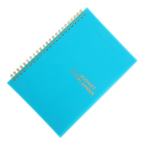 Homoyoyo Haushaltsbuch täglich monatlich Budgetplaner Haushaltsplaner Binder Budgetbinder Geld Budget Binder Budget-Notizblock Budgetbindemittel Haushaltsbudget-Notizbuch Papier Himmelblau von Homoyoyo
