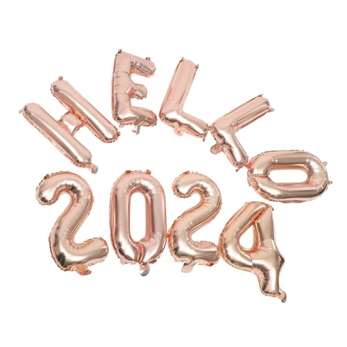 Homoyoyo Hello Folienballon Rosegold Teilig Aluminiumfolie Reißfest Neujahrs Partydekoration Festliche Zahlenluftballons für Silvesterfeier und Foto Requisiten Homoyoyo Hello Folienballon Rosegold Teilig Aluminiumfolie Reißfest Neujahrs Partydekoration Festliche Zahlenluftballons für Silvesterfeier und Foto Requisiten von Homoyoyo