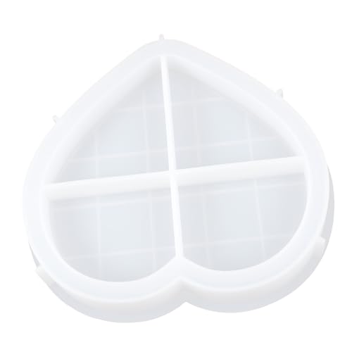 Homoyoyo Herzförmige Silikonform DIY Tablett Gießform Flexibel Langlebig für Schmuck Aufbewahrung und Dekoration Zuhause Büro Homoyoyo Herzförmige Silikonform DIY Tablett Gießform Flexibel Langlebig für Schmuck Aufbewahrung und Dekoration Zuhause Büro von Homoyoyo