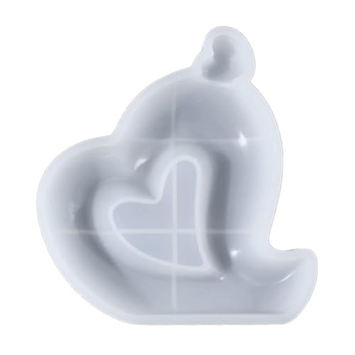 Homoyoyo Herzförmige Silikonform für Epoxidharz Diy Bastelwerkzeug für Kerzen Schmuck Valentinstagsgeschenke Multifunktionale Langlebige Silikonform für Kreative Projekte für Besondere von Homoyoyo