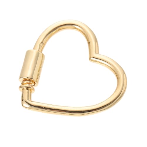 Homoyoyo Herzförmiger Schraubverschluss Schmuckverbinder Anhänger für DIY Halsketten Armbänder Karabiner Schlüsselanhänger Zubehör Homoyoyo Herzförmiger Schraubverschluss Schmuckverbinder Anhänger für DIY Halsketten Armbänder Karabiner Schlüsselanhänger Zubehör von Homoyoyo