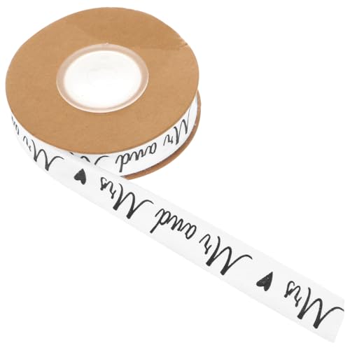 Homoyoyo Hochzeitsband Baumwolle Wiederverwendbares Geschenkband für DIY Projekte für Hochzeitsdekoration Basteln Geschenkverpackung Mr von Homoyoyo