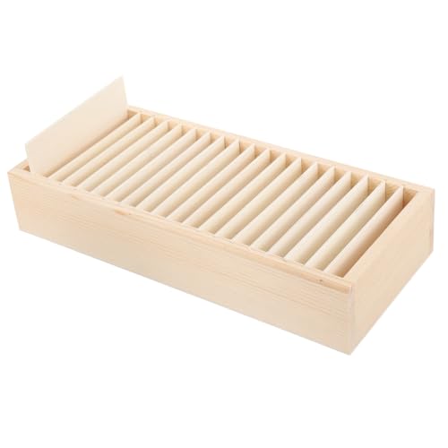 Homoyoyo Holz Aufbewahrungsbox für Geschenkbänder mit Fächern Langlebiger Ribbon Organizer für Bastelbedarf Desktop ribbon Storage Box Geschenk für Bastelfreunde und DIY liebhaber Homoyoyo Holz Aufbewahrungsbox für Geschenkbänder mit Fächern Langlebiger Ribbon Organizer für Bastelbedarf Desktop ribbon Storage Box Geschenk für Bastelfreunde und DIY liebhaber von Homoyoyo
