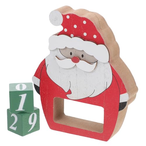 Homoyoyo Holz Countdown Kalender Weihnachtsmann Tischdeko Retro Block Adventskalender Weihnachtliche Dekoration Kreativer Countdown Timer für Festliche Homoyoyo Holz Countdown Kalender Weihnachtsmann Tischdeko Retro Block Adventskalender Weihnachtliche Dekoration Kreativer Countdown Timer für Festliche von Homoyoyo