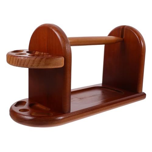 Homoyoyo Holz Garnhalter Für Häkeln Fadenhalter Holz Praktischer Spulenhalter Für Zuhause Stabiler Garnaufbewahrungsständer Für Basteln von Homoyoyo