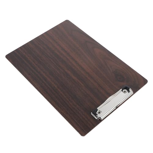 Homoyoyo Holz Klemmbrett mit Starkem Metallclip Robustes Biegefestes Zeichenbrett aus Walnuss holzoptik Einsetzbar für Büro Schule und Künstler Tragbares Drafting Board von Homoyoyo